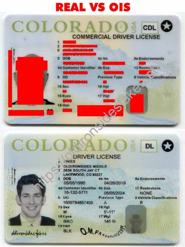 Colorado Driver License(New CO) - OldIronsidesFakes PH