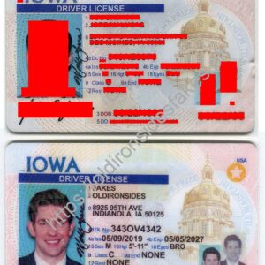 Iowa Driver License (IA) | old ironside fake